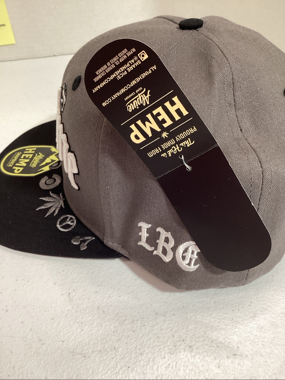 Alpine Gray and Black Sublime Snapback Hat - Picture 2 of 8